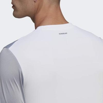 Adidas Mens Club T-Shirt - White/Halo Silver - main image