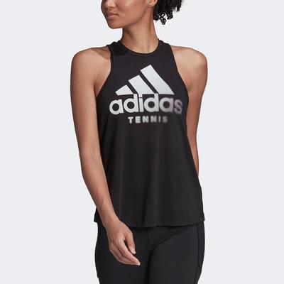 Adidas Womens Tennis Graphic Tank - Black - main image