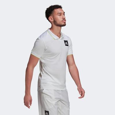 Adidas Mens Freelift Paris Polo - White - main image