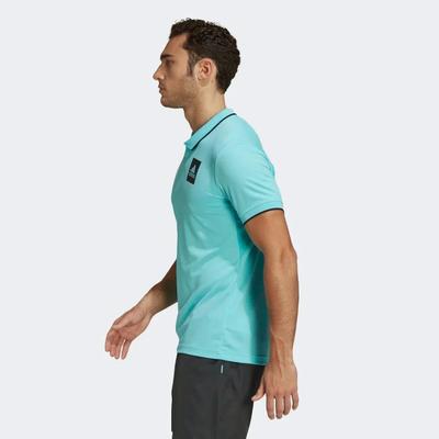 Adidas Mens Freelift Paris Polo - Pulse Aqua