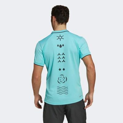 Adidas Mens Freelift Paris Polo - Pulse Aqua