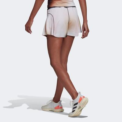 Adidas Womens Melbourne Printed Tennis Skirt - White/Wonder Mauve - main image