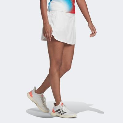 Adidas Womens Match Flared Tennis Skirt - White