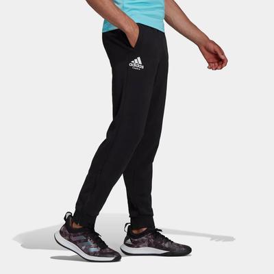 Adidas Mens Graphic Tennis Pants - Black - main image