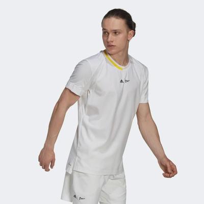 Adidas Mens London Woven Tennis Tee - White