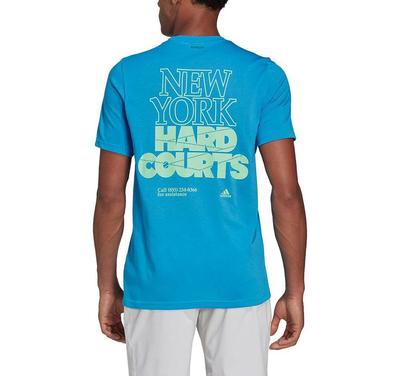 Adidas Mens Tennis US Tee - Pulse Blue