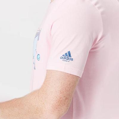 Adidas Mens Tennis Category Tee - Pink
