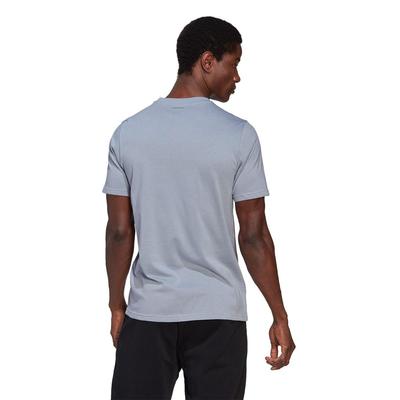 Adidas Mens Logo Graphic Tee - Grey