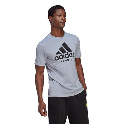 Adidas Mens Logo Graphic Tee - Grey