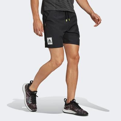 Adidas Mens Paris Two-In-One Shorts - Black - main image