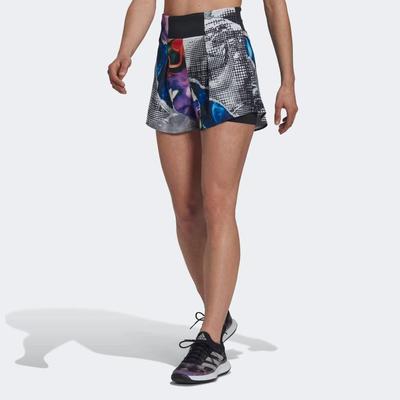 Adidas Womens US Series Ergo Printed Shorts - Multicoloured