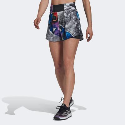 Adidas Womens US Series Ergo Printed Shorts - Multicoloured - main image