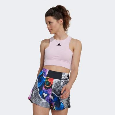 Adidas Womens US Series Crop Top - Clear Pink