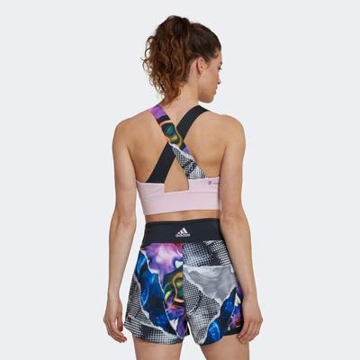 Adidas Womens US Series Crop Top - Clear Pink - main image