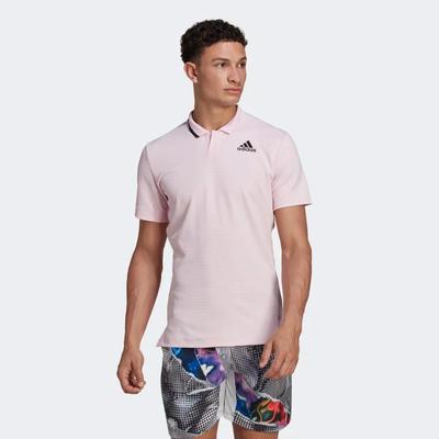 Adidas Mens US Series FreeLift Polo T-Shirt - Clear Pink - main image