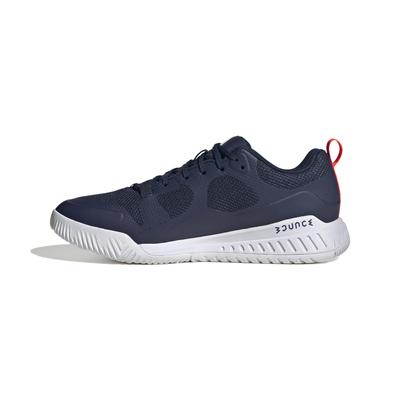 Adidas Mens Court Team Bounce 2.0 Indoor Court Shoes - Navy/Orange - main image