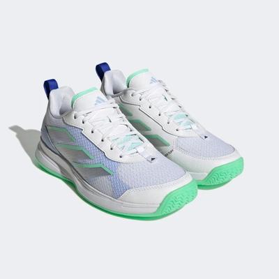 Adidas Womens AvaFlash Tennis Shoes - Cloud White/Pulse Mint - main image