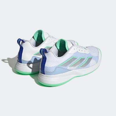 Adidas Womens AvaFlash Tennis Shoes - Cloud White/Pulse Mint - main image