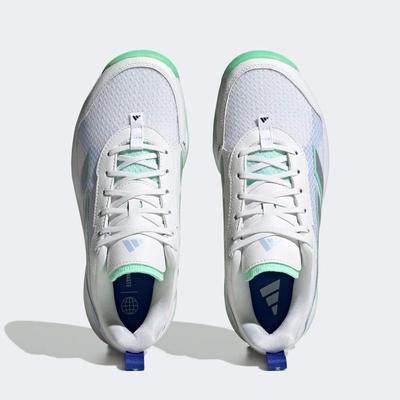 Adidas Womens AvaFlash Tennis Shoes - Cloud White/Pulse Mint - main image