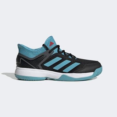 Adidas Kids Adizero Ubersonic 4 Tennis Shoes - Core Black/Preloved Blue - main image