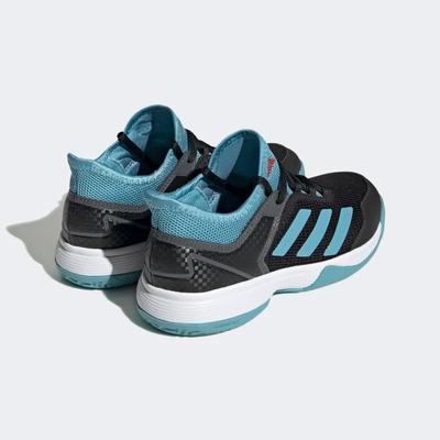 Adidas Kids Adizero Ubersonic 4 Tennis Shoes - Core Black/Preloved Blue
