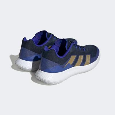 Adidas Mens Forcebounce 2.0 Indoor Court Shoes - Matte Gold/Lucid Blue - main image