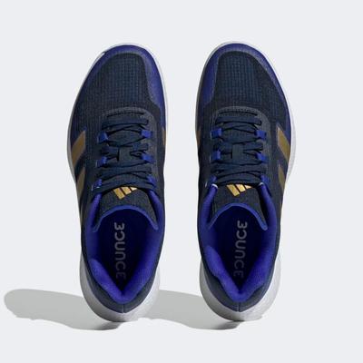 Adidas Mens Forcebounce 2.0 Indoor Court Shoes - Matte Gold/Lucid Blue - main image