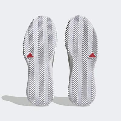 Adidas Womens Ubersonic 4 Clay Tennis Shoes - Metal Grey/Preloved Blue - main image