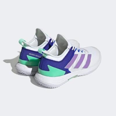 Adidas Womens Adizero Ubersonic 4 Parley Tennis Shoes - Cloud White/Violet Fusion