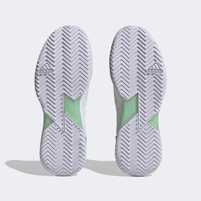 Adidas Womens Adizero Ubersonic 4 Parley Tennis Shoes - Cloud White/Violet Fusion