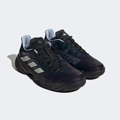 Adidas Mens Barricade Tennis Shoes - Core Black/Blue Dawn