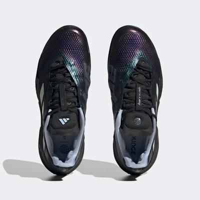 Adidas Mens Barricade Tennis Shoes - Core Black/Blue Dawn