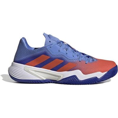 Adidas Mens Barricade Clay Tennis Shoes - Lucid Blue/Solar Red - main image