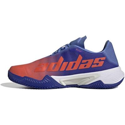 Adidas Mens Barricade Clay Tennis Shoes - Lucid Blue/Solar Red