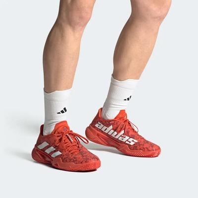 Adidas Mens Barricade Clay Tennis Shoes - Preloved Red/Cloud White - main image