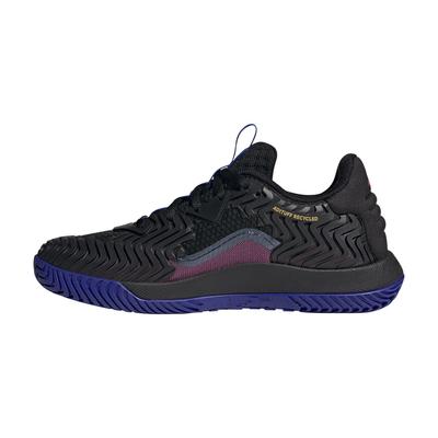 Adidas Mens Solematch Control Tennis Shoes - Core Black/Lucid Fuchsia - main image