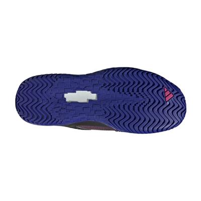 Adidas Mens Solematch Control Tennis Shoes - Core Black/Lucid Fuchsia - main image