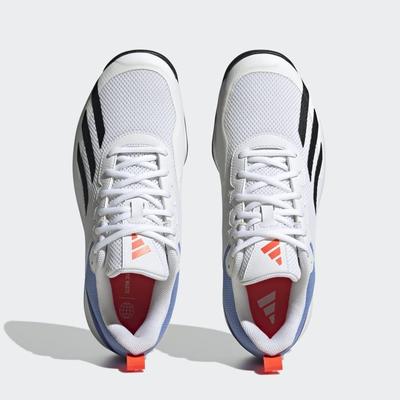 Adidas Mens Court Flash Speed Tennis Shoes - Cloud White/Core Black/Blue - main image