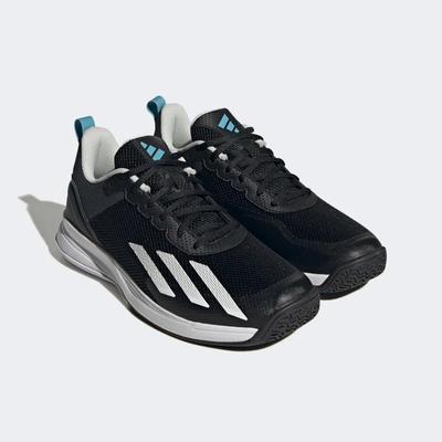 Adidas Mens Court Flash Speed Tennis Shoes - Black/White