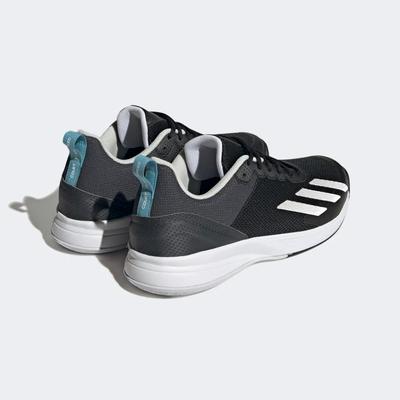Adidas Mens Court Flash Speed Tennis Shoes - Black/White