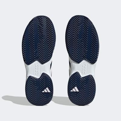 Adidas Mens Courtjam Control Tennis Shoes - Team Navy/Cloud White