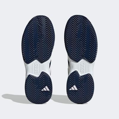 Adidas Mens Courtjam Control Tennis Shoes - Team Navy/Cloud White