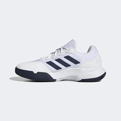 Adidas Mens GameCourt 2 Tennis Shoes - Cloud White - main image