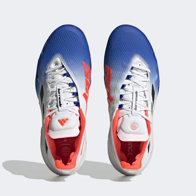 Adidas Mens Barricade Tennis Shoes - Lucid Blue/Solar Red