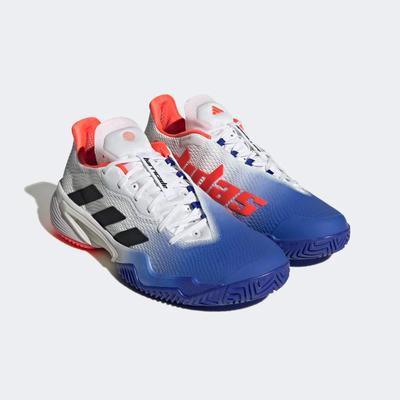 Adidas Mens Barricade Tennis Shoes - Lucid Blue/Solar Red - main image