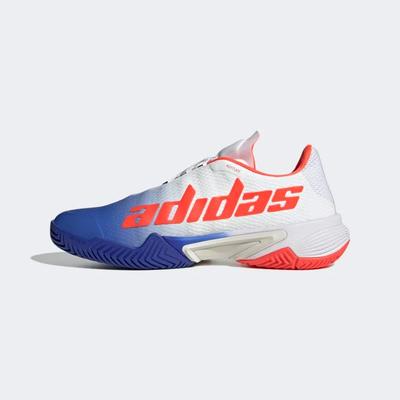 Adidas Mens Barricade Tennis Shoes - Lucid Blue/Solar Red