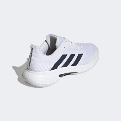 Adidas Mens Courtjam Control Carpet Tennis Shoes - Cloud White/Team Navy - main image