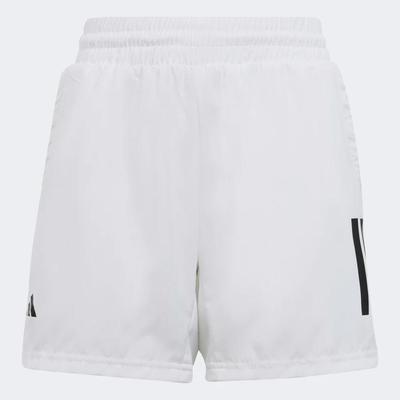Adidas Boys Club 3-Stripe Tennis Shorts - White - main image