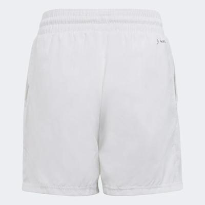 Adidas Boys Club 3-Stripe Tennis Shorts - White