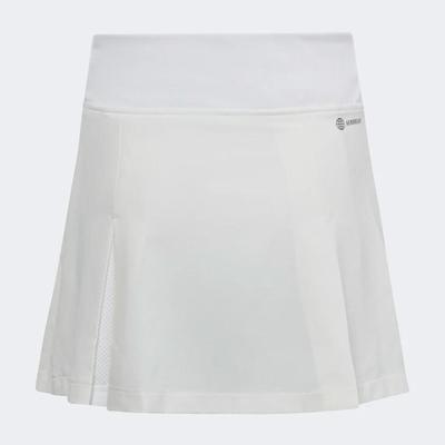 Adidas Girls Club Pleated Tennis Skort - White - main image